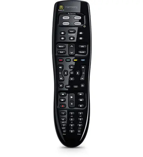 Logitech Harmony 350 Remote Universal Remote Control Most compatible One-touch entertainment 5 channel presets LOGITECH