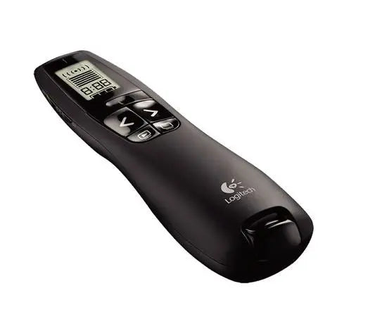 Logitech R800 Laser Presentation Remote LCD display time tracking 30m Range, 2.4GHz Instuitive slideshow controls ~MILT-R700PRO 910-003508 LOGITECH