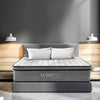 Luxopedic Pocket Spring Mattress 5 Zone 32CM Euro Top Memory Foam Medium Firm White, Grey Double Deals499