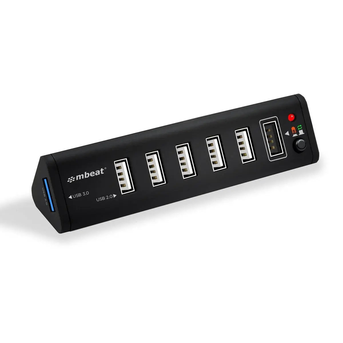 MBEAT 7-Port USB 3.0 & USB 2.0 Hub with 2.1A Smart Charging Function - Lightning Speed USB 3.0 Data Transfer Technology MBEAT