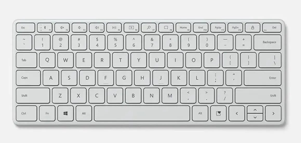 MICROSOFT Bluetooth Compact Keyboard Bluetooth English Glacier MICROSOFT