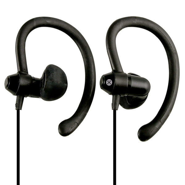 MOKI 90 degree Sports Earphones - Black MOKI