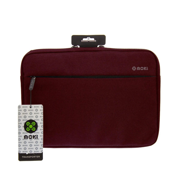 MOKI Transporter Sleeve Burgundy - Fits up to 13.3" Laptop MOKI
