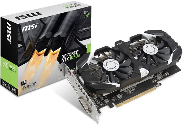 MSI nVidia Geforce GTX 1050 TI 4GT OC V1 4GB VGA Card GDDR5 1xDP 1xHDMI 1xDVI 1455 MHz/1341 MHz PCIE3.0x16 MSI