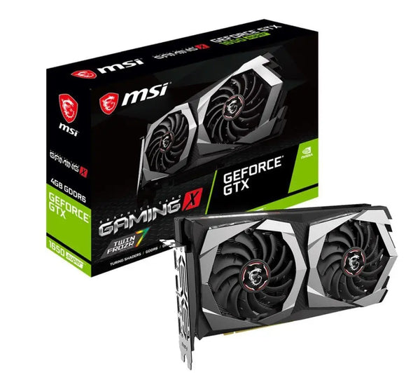 MSI nVidia Geforce GTX 1650 SUPER GAMING X 4GB GDDR6 7680 x4320 3xDP1.4 1xHDMI2.0b 1755 MHz TORX Fan 3.0 G-SYNC VR MSI