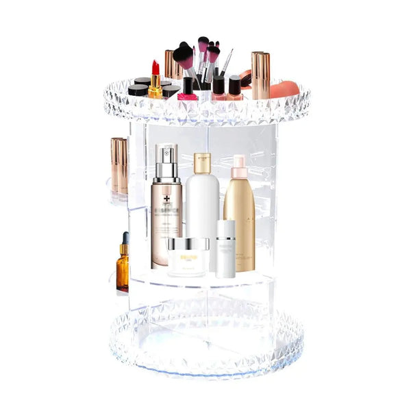 Makeup Organiser Acrylic Rotating Cosmetic Organizer Holder Clear Display Drawer Deals499