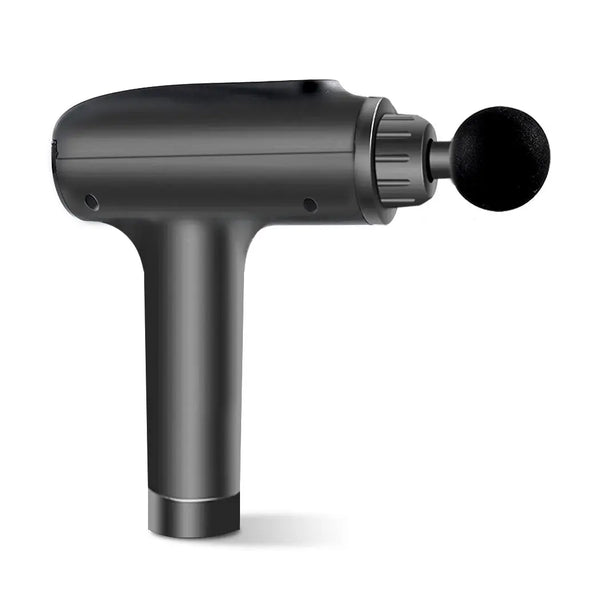 Massage Gun Deep Tissue Percussion Massager Muscle Vibrating Relaxing LCD 4 Head Black Deals499