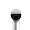 Massage Gun Deep Tissue Percussion Massager Muscle Vibrating Relaxing LCD 4 Head Silver Deals499