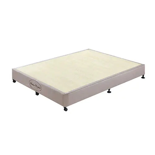 Mattress Base Ensemble Double Size Solid Wooden Slat in Beige with Removable Cover Deals499