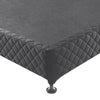 Mattress Base Ensemble Queen Size Solid Wooden Slat in Black with Removable Cover Deals499