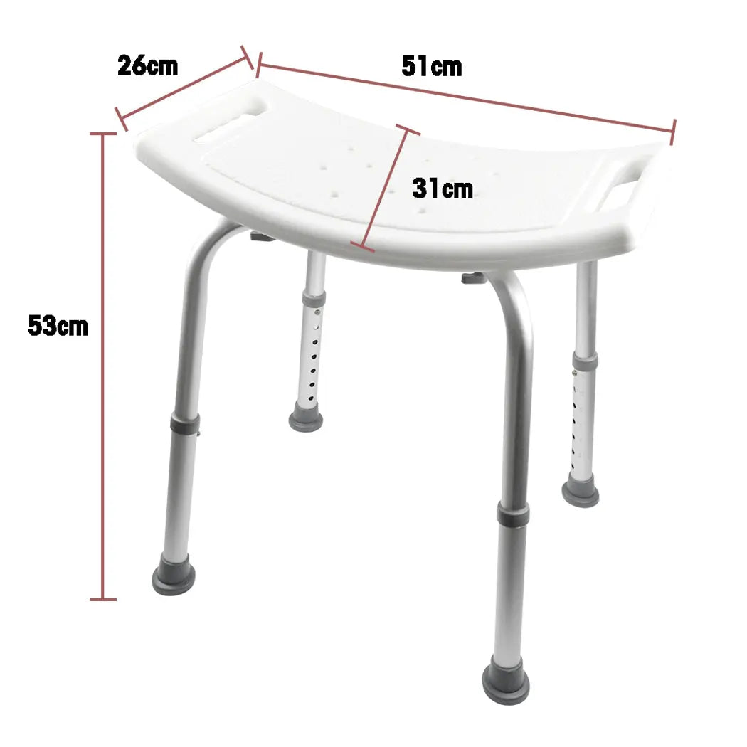 Medical Shower Chair Soft Pad Adjustable Height Bath Tub Bench Stool Seat AU HOT Deals499
