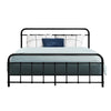 Metal Bed Frame Queen Size Platform Foundation Mattress Base Leo Black Deals499