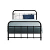 Metal Bed Frame Single Size Platform Foundation Mattress Base Leo Black Deals499