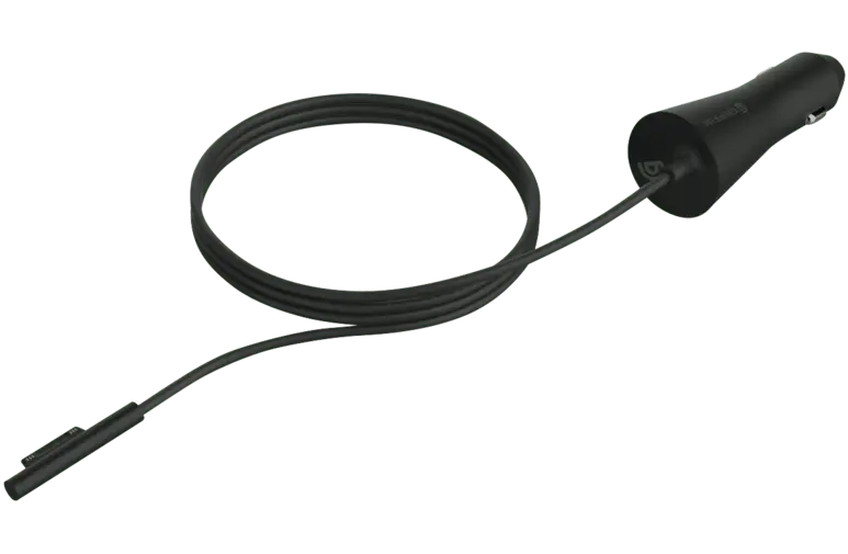 Microsoft Surface 12 Volt Car Charger - 30w Captive Surface Link Cable - Grffin MICROSOFT
