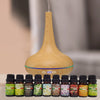 Milano Aroma Diffuser Set With 10 Pack Diffuser Oils Humidifier Aromatherapy - Light Wood Deals499