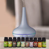 Milano Aroma Diffuser Set With 10 Pack Diffuser Oils Humidifier Aromatherapy - Matt Grey Deals499