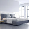Milano Capri Luxury Gas Lift Bed Frame Base And Headboard With Storage All Sizes Charcoal Single Deals499