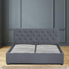 Milano Capri Luxury Gas Lift Bed Frame Base And Headboard With Storage All Sizes Grey Single Deals499