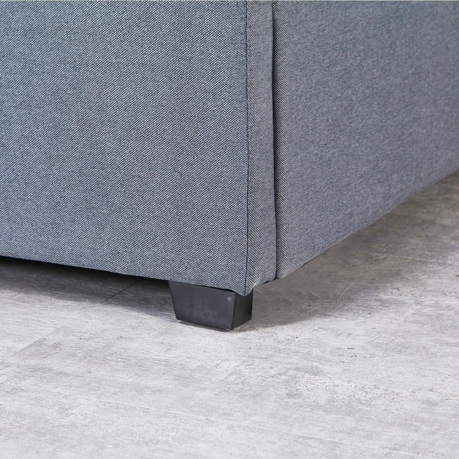 Milano Capri Luxury Gas Lift Bed Frame Base And Headboard With Storage All Sizes Grey Single Deals499