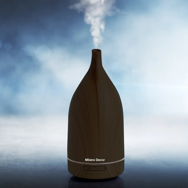 Milano Decor Aroma Diffuser 100ml Ultrasonic Humidifier Purifier And 3 Pack Oils - Dark Wood Deals499