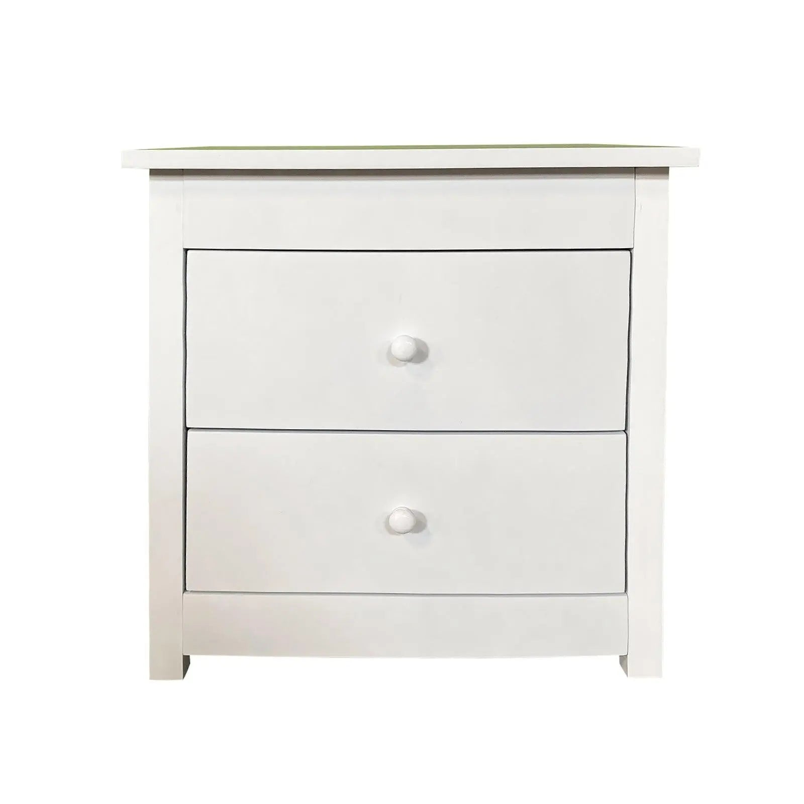 Milano Decor Bedside Table Byron Bay White Storage Cabinet Bedroom One Pack Deals499