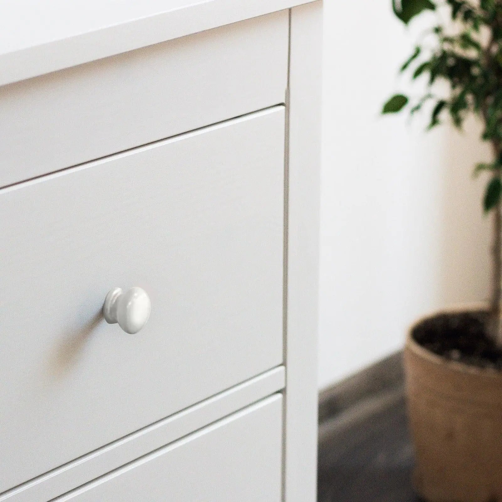 Milano Decor Bedside Table Byron Bay White Storage Cabinet Bedroom One Pack Deals499