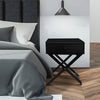 Milano Decor Bedside Table Surry Hills Black Storage Cabinet Bedroom One Pack Deals499