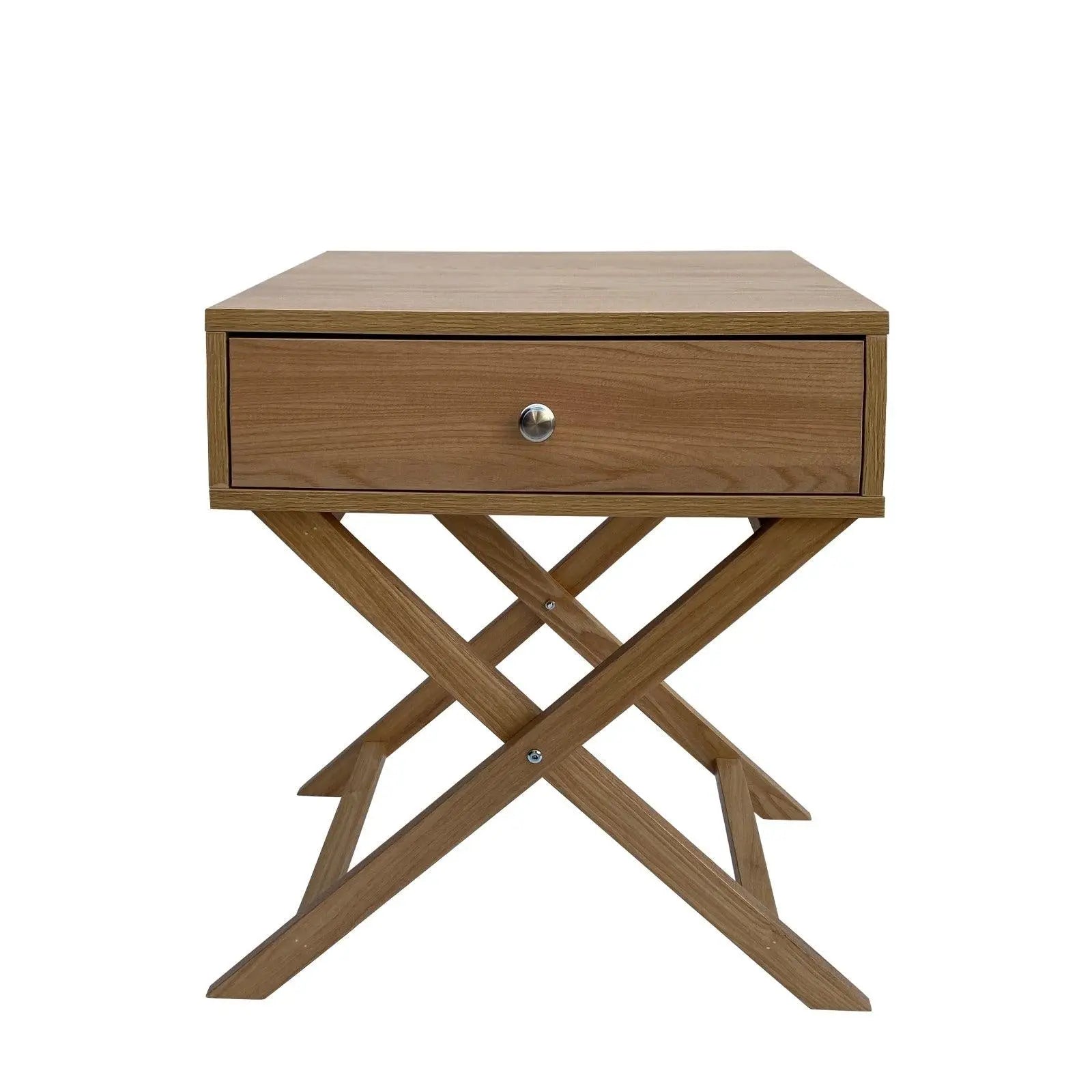 Milano Decor Bedside Table Surry Hills Oak Storage Cabinet Bedroom One Pack Deals499