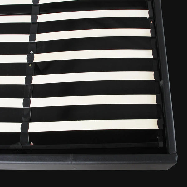 Milano Luxury Gas Lift Bed Frame And Headboard King Black Deals499