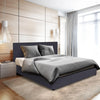 Milano Luxury Gas Lift Bed Frame Base And Headboard With Storage All Sizes Charcoal King Deals499