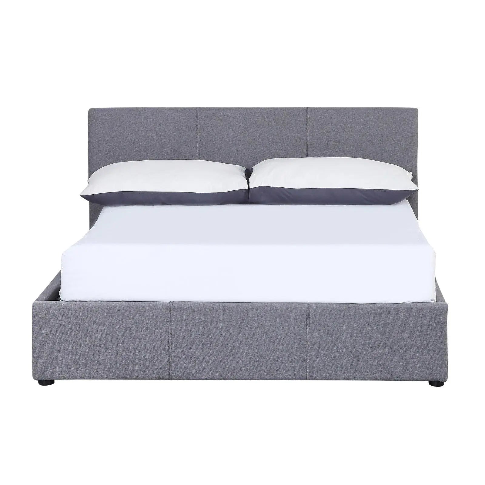 Milano Luxury Gas Lift Bed Frame Base And Headboard With Storage All Sizes Grey King Deals499