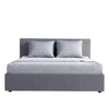 Milano Luxury Gas Lift Bed Frame Base And Headboard With Storage All Sizes Grey Queen Deals499