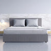 Milano Luxury Gas Lift Bed Frame Base And Headboard With Storage All Sizes Grey Queen Deals499