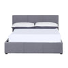 Milano Luxury Gas Lift Bed Frame Base And Headboard With Storage All Sizes Grey Queen Deals499