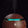Milano Ultrasonic USB Diffuser with 10 Aroma Oils Humidifier LED Light 130ml - Dark Wood Deals499