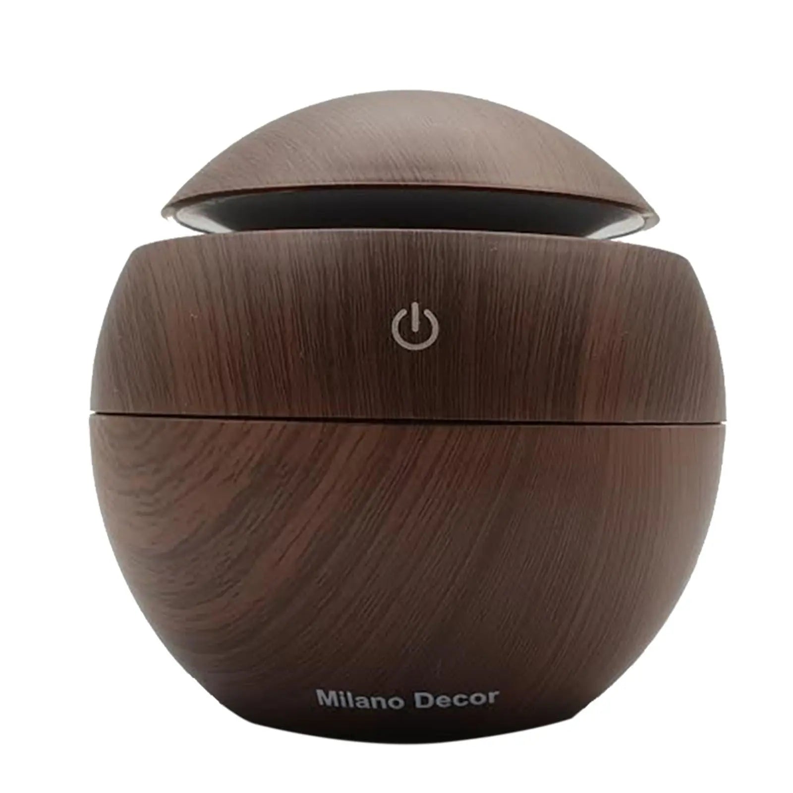 Milano Ultrasonic USB Diffuser with 10 Aroma Oils Humidifier LED Light 130ml - Dark Wood Deals499