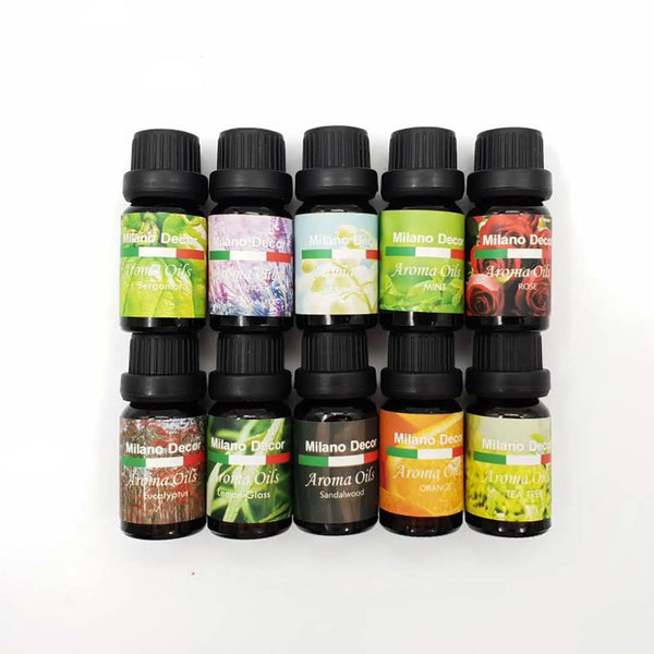 Milano Ultrasonic USB Diffuser with 10 Aroma Oils Humidifier LED Light 130ml - Dark Wood Deals499