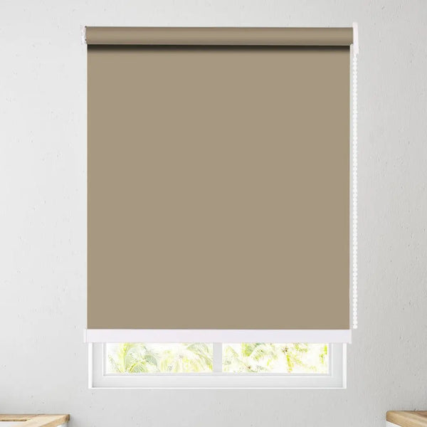 Modern Blockout Roller Blinds Curtain Full Sun Shading Room Tan 120cmx210cm Deals499