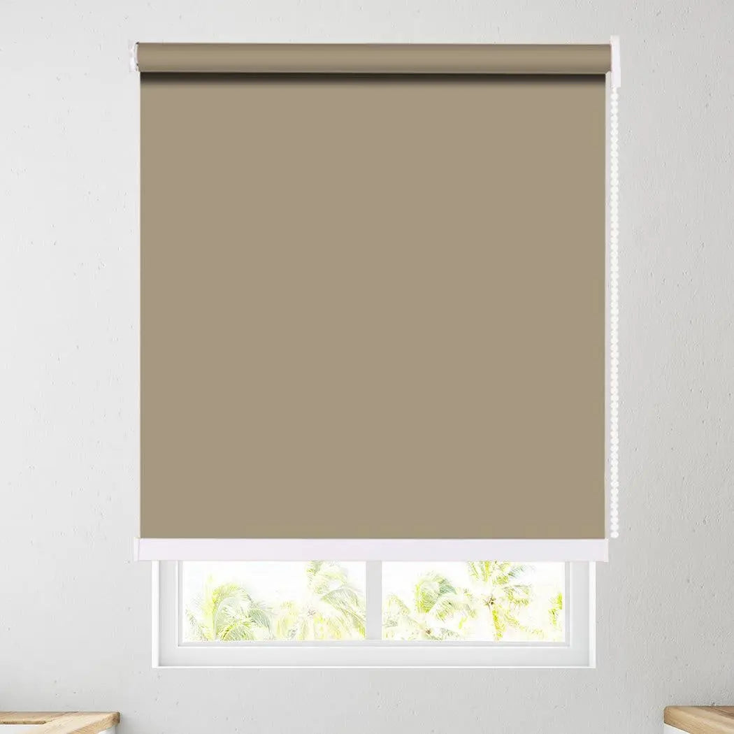 Modern Blockout Roller Blinds Curtain Full Sun Shading Room Tan 150cmx210cm Deals499