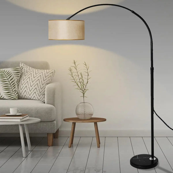 Modern LED Floor Lamp Reading Light Free Standing Height Adjustable Marble Base Deals499