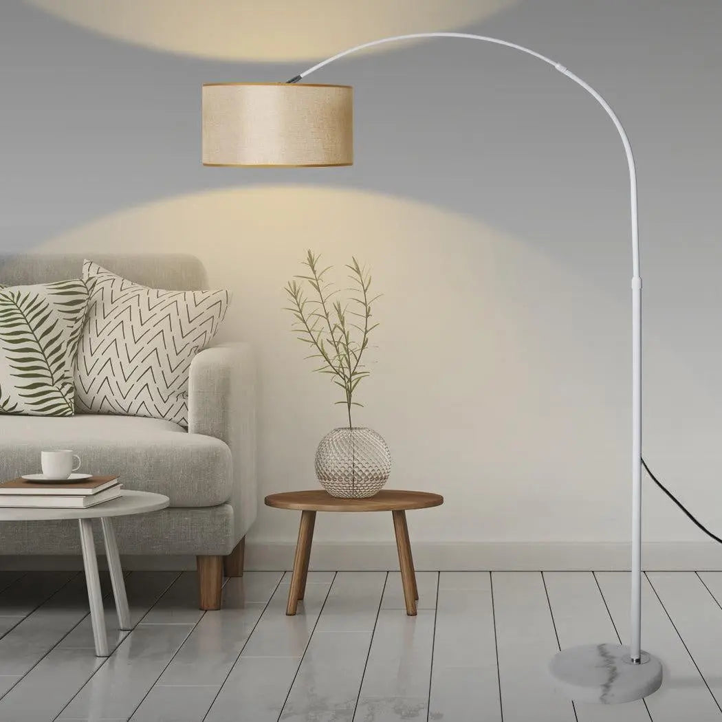 Modern LED Floor Lamp Reading Light Free Standing Height Adjustable Marble Base Deals499