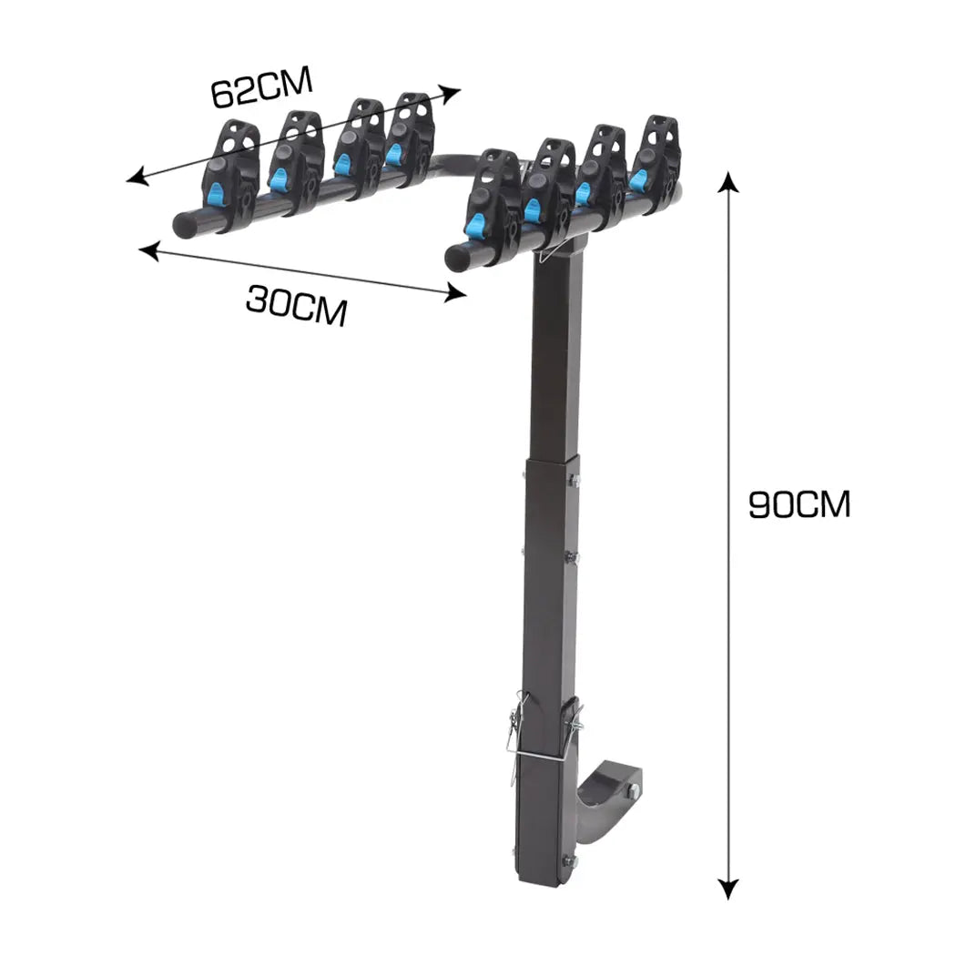 Monvelo Car Bike Rack Carrier 4 Rear Mount Bicycle Steel Foldable Hitch Mount Deals499