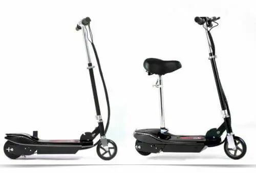 Monvelo Folding Electric Scooter LED Portable Commuter Adults Kids e-Bike Black Deals499