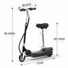 Monvelo Folding Electric Scooter LED Portable Commuter Adults Kids e-Bike Black Deals499