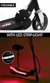 Monvelo Folding Electric Scooter LED Portable Commuter Adults Kids e-Bike Black Deals499