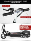 Monvelo Folding Electric Scooter LED Portable Commuter Adults Kids e-Bike Black Deals499