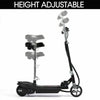 Monvelo Folding Electric Scooter LED Portable Commuter Adults Kids e-Bike Black Deals499