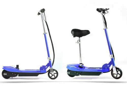 Monvelo Folding Electric Scooter LED Portable Commuter Adults Kids e-Bike Blue Deals499