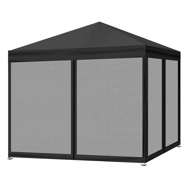 Mountview Gazebo Pop Up Marquee Outdoor Canopy 3x3m Wedding Tent Mesh Side Wall Deals499