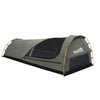 Mountview King Single Swag Camping Swags Canvas Dome Tent Hiking Mattress Grey Deals499